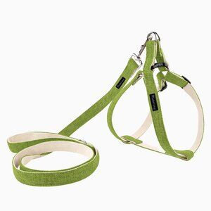 Green Dog Harness + Leash Kit | Dog Harness | Dog Leash | Hemp | The Modern Pup